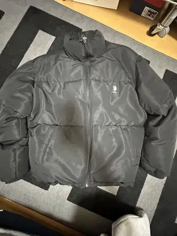 USPA 블랙 다운 자켓