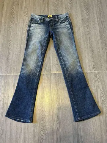 MOUSSY 플레어 데님 사이즈 25 인디고 데미지 가공