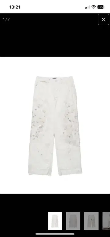 25ss BOWWOW STAINED WORK TROUSERS