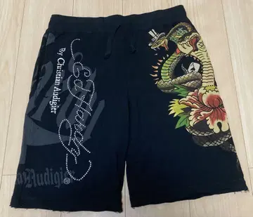 Ed Hardy 에드 하디 하프 팬츠 블랙 새상품