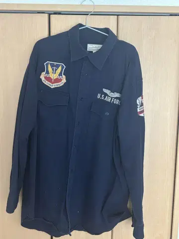 AVIREX U.S. AIR FORCE 긴팔 플란넬 셔츠 70주년 기념