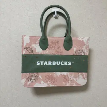 STARBUCKS 꽃무늬 핸드백