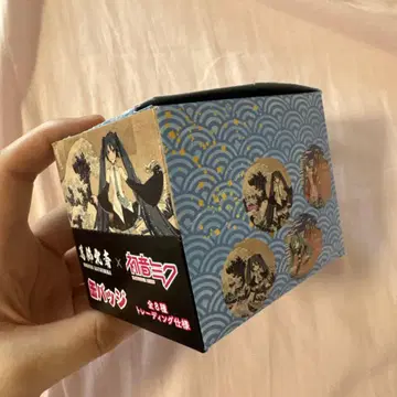 미개봉 1박스 가쓰시카 호쿠사이 x 하츠네 미쿠 캔뱃지 트레이딩 총 8종