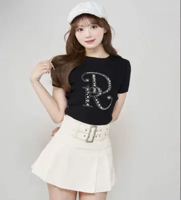 Darich DR 비쥬 리브 니트탑 블랙