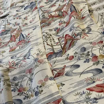 순수 실크 크레이프 코몬 홑옷