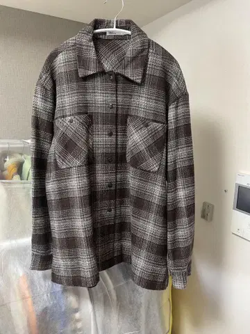CRAFT STANDARD BOUTIQUE 브라운 체크 플란넬 셔츠