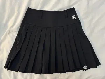 G/FORE 블랙 플리츠 스커트