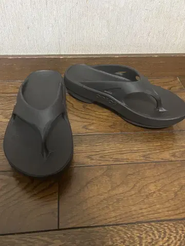 oofos 블랙 플립플랍 27cm m-8w-10