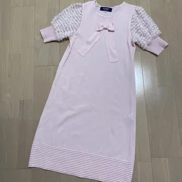 엠즈 그레이시 퍼프 슬리브 리본 원피스 38