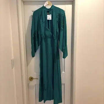 ZARA 파티 드레스 무대 긴팔 롱 원피스