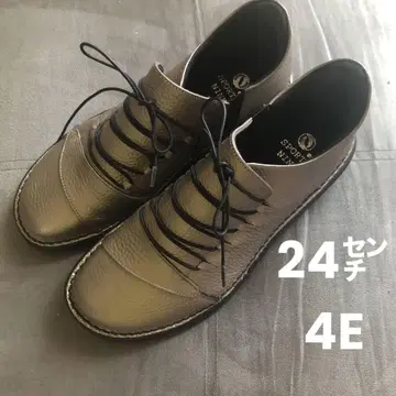 [시착만 한 상품] 일본제 스포츠나인 가죽 신발 메탈릭 24cm EEEE