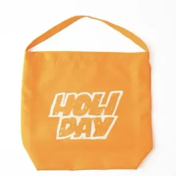 HOLIDAY 로고 토트백 오렌지