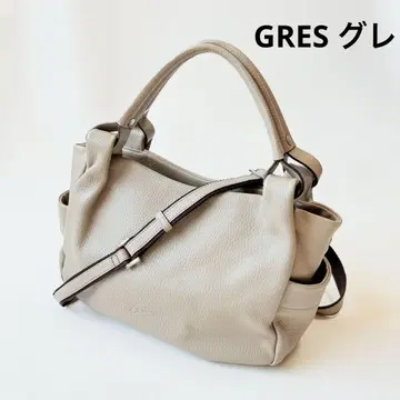 [미사용] GRES 그레 소프트 가죽 2WAY 핸드백 그레이지 천연 가죽