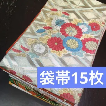 [오비 묶음 판매] 후쿠로 오비 15매 리메이크 소재 핸드메이드용