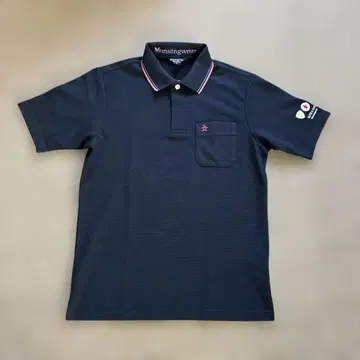 Munsingwear 네이비 피케 셔츠 M 사이즈