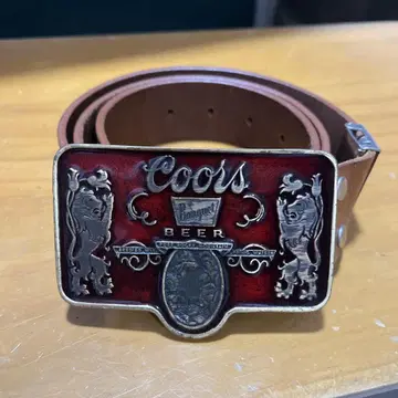 쿠어스 버클 가죽 벨트