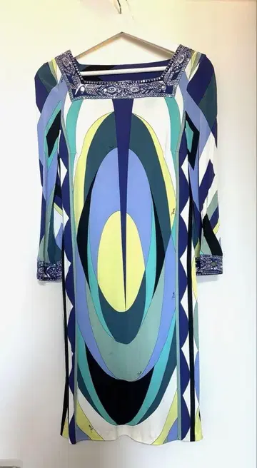 EMILIO PUCCI 비쥬 원피스 레이온 이탈리아제 36