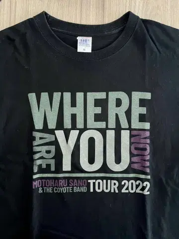 사노 모토하루 TOUR 2022 T셔츠 XL 블랙