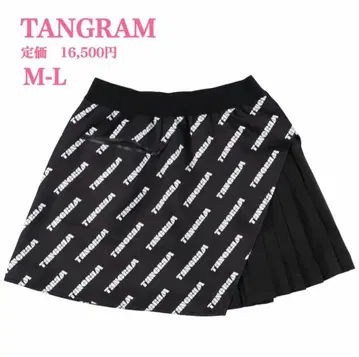 TANGRAM 블랙 프린트 스커트 M-L 새상품급 고품질
