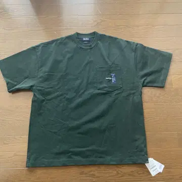 노티카 다크 그린 크루넥 티셔츠 포켓 부착