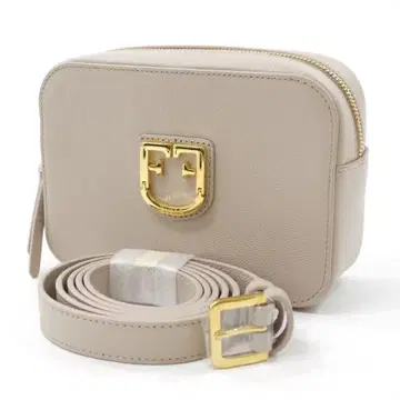 FURLA 웨스트 파우치 가죽 베이지