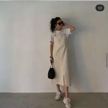 cheri 살로펫 스커트 아이보리