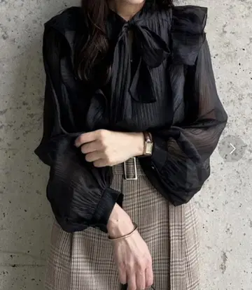 VIS 블라우스 오피스 캐주얼