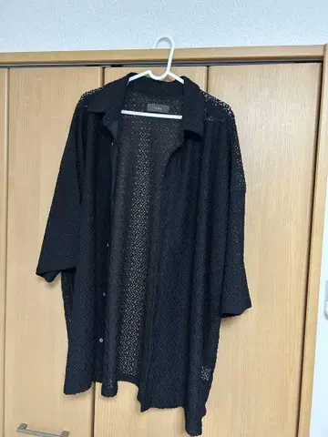 CLEL 루즈 반팔 레이스 셔츠