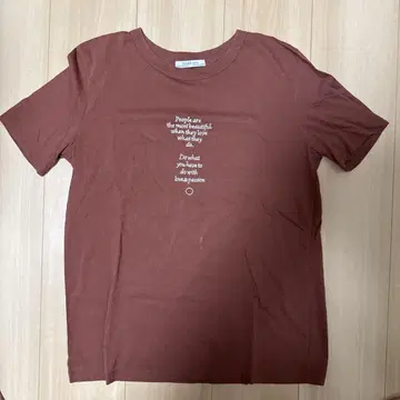 ZARA 티셔츠 브라운 티셔츠