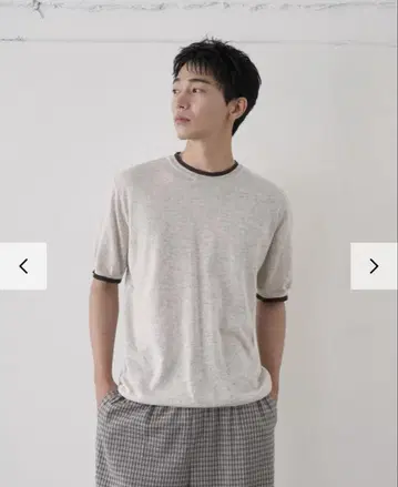 bargiee RIB COOL SHORT-SLEEVE KNIT