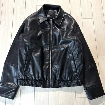 [컨디션 최상/ZARA] 인조 가죽 자켓 오버 사이즈 XS 블랙
