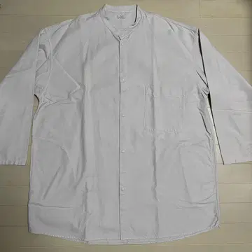 컨디션 최상 MUJI LABO 오바나 태번수 손세탁 옥스 미들 기장 셔츠
