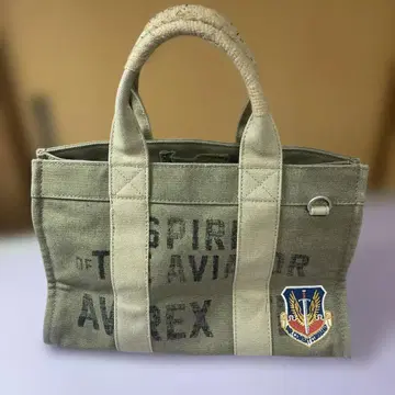 AVIREX 토트백 카키