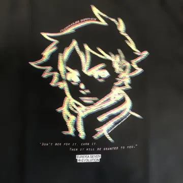 Eureka Seven T셔츠 L 사이즈 블랙