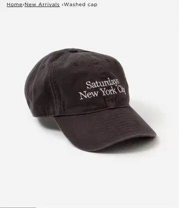 Saturdays New York City Washed cap 그레이