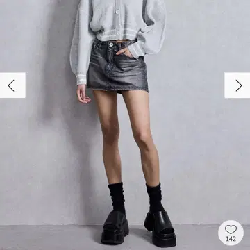 GYDA Vintage 데님 스커트 라이크 숏팬츠 데님 미니 스커트