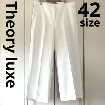 Theory luxe 띠어리 럭스 와이드 팬츠 스트레치 화이트