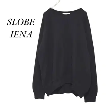 SLOBE IENA 스무스 오버 니트 블랙 슬로브 이에나
