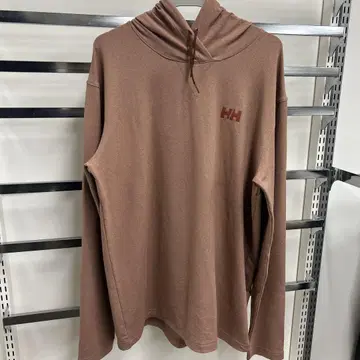 Helly Hansen 빈티지 오렌지 후드 부착 후드티