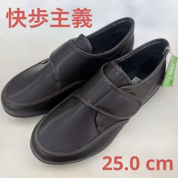 쾌보주의 벨크로 테이프 블랙 신발 25.0cm