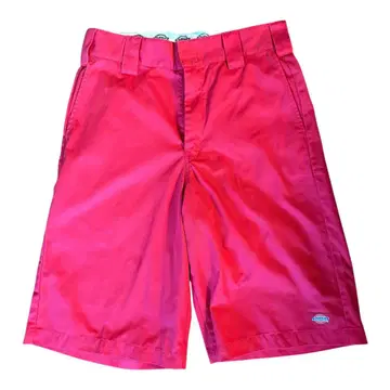 디키즈 하프 숏팬츠 레드 size30 사이드 포켓