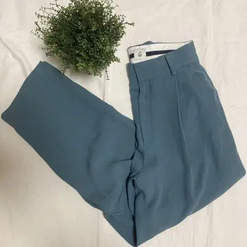 6 ROKU GEORGETTE PANTS 조젯 턱 팬츠 스카이블루