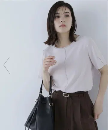 쉬폰 라인 T 블라우스