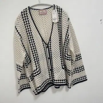 코엔 크로셰 뜨개 V넥 가디건 27
