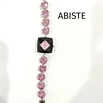 ABISTE 핑크 스톤 팔찌 시계