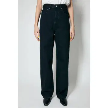 HW COLOR LOOSE STRAIGHT 마우지 블랙