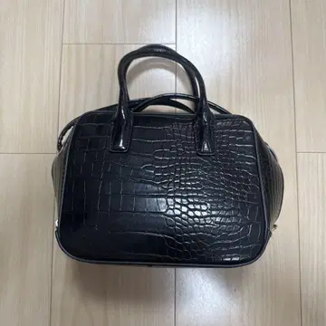 블랙 크로커다일풍 숄더백