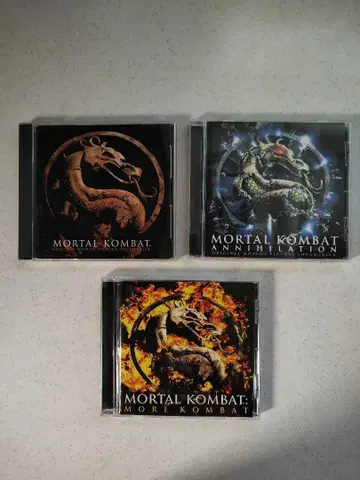 Mortal Kombat 모탈 컴뱃 사운드트랙 3장 세트
