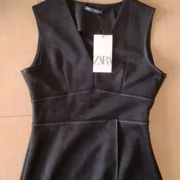 ZARA [택 포함 미사용 새상품] 스웨이드 원피스