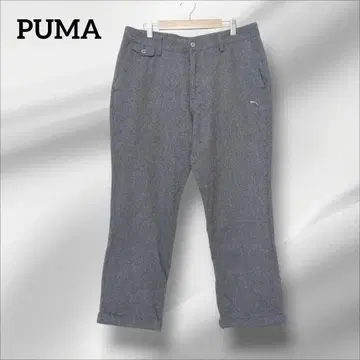 PUMA 푸마 캐주얼 팬츠 골프 자수 로고 니트 그레이 XL